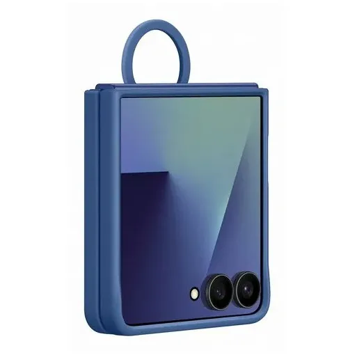 Samsung Ring Case (Silicone) voor Samsung Galaxy Z Flip7 5G Blauw