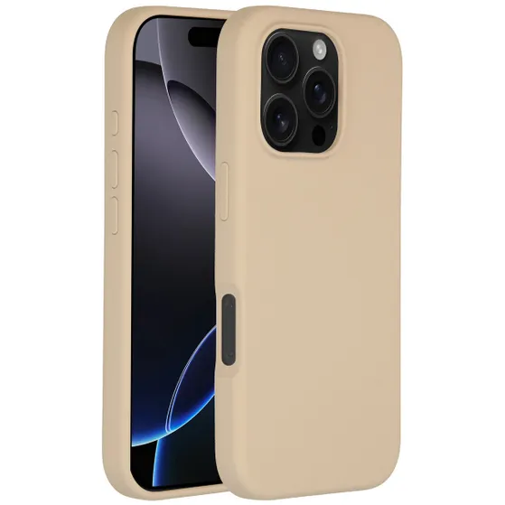 Accezz Liquid Silicone Backcover met MagSafe iPhone 16 Pro Beige