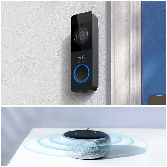 Eufy Battery Doorbell Slim 1080p Zwart