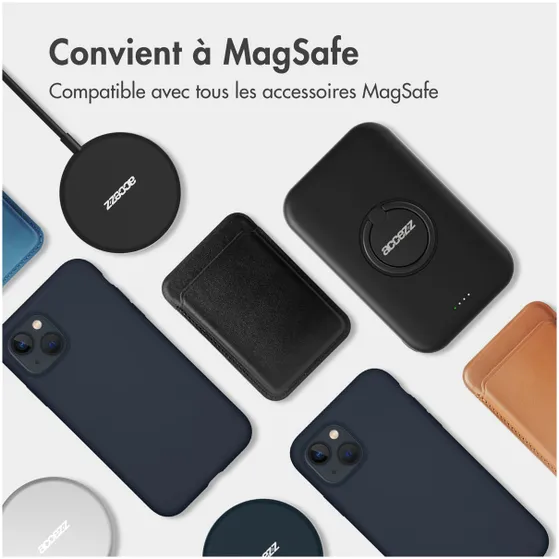 Accezz Liquid Silicone Backcover met MagSafe iPhone 16 Pro Donkerblauw