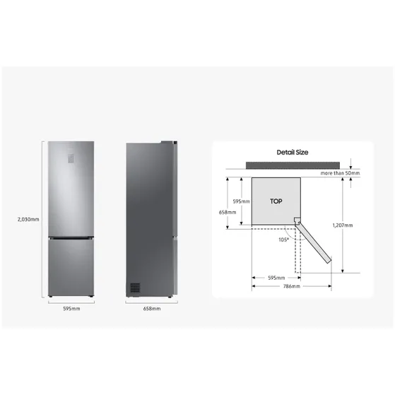 Samsung RB34C705CS9/EF Grijs
