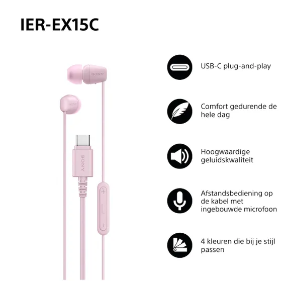 Sony IER-EX15CP Roze