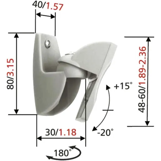 Vogels VLB500 Zwart