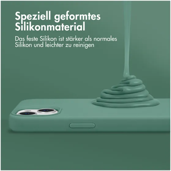 Accezz Liquid Silicone Backcover met MagSafe iPhone 16 Pro Max Donkergroen