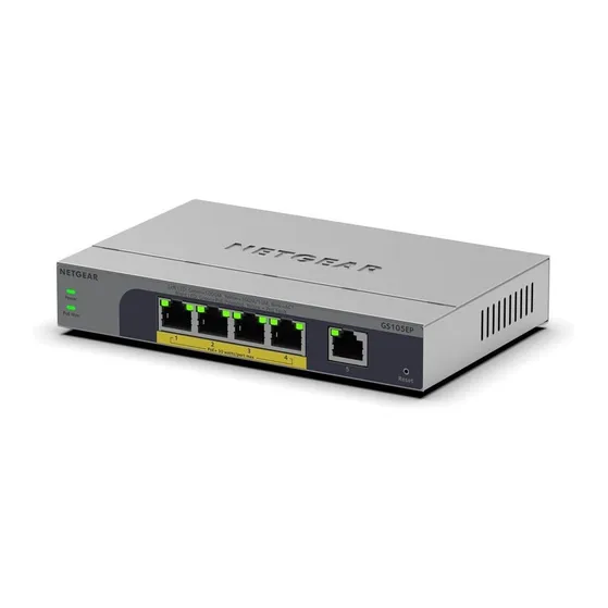 Netgear 5PT GB PLUS SWCH W/POE+GS105EP
