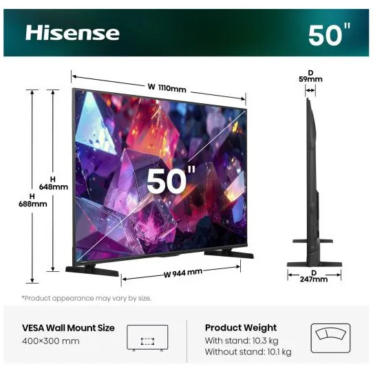 Hisense QLED 50E79S PRO (2026)