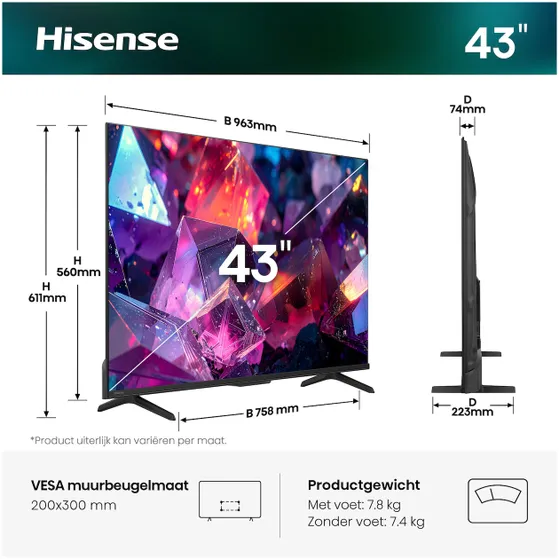 Hisense QLED 43E79S PRO (2026)
