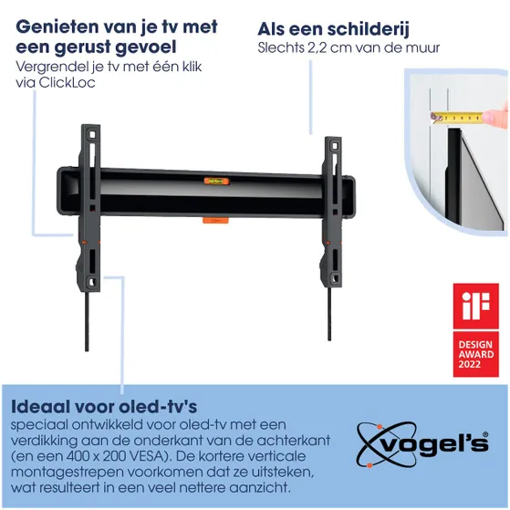 Vogels TVM 3405 SP OLED Zwart