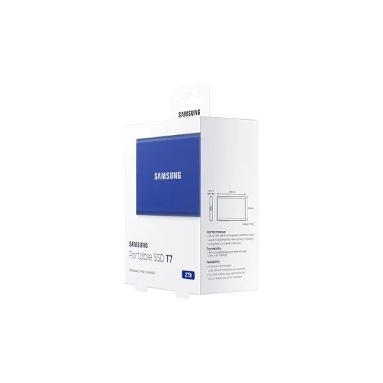 Samsung Portable SSD T7 2TB Blauw