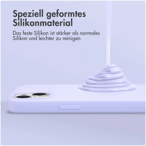 Accezz Liquid Silicone Backcover met MagSafe iPhone 16 Paars
