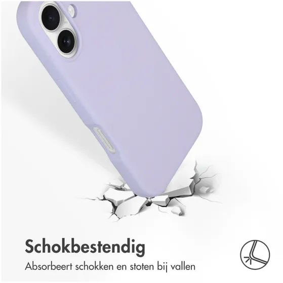 Accezz Liquid Silicone Backcover met MagSafe iPhone 16 Paars