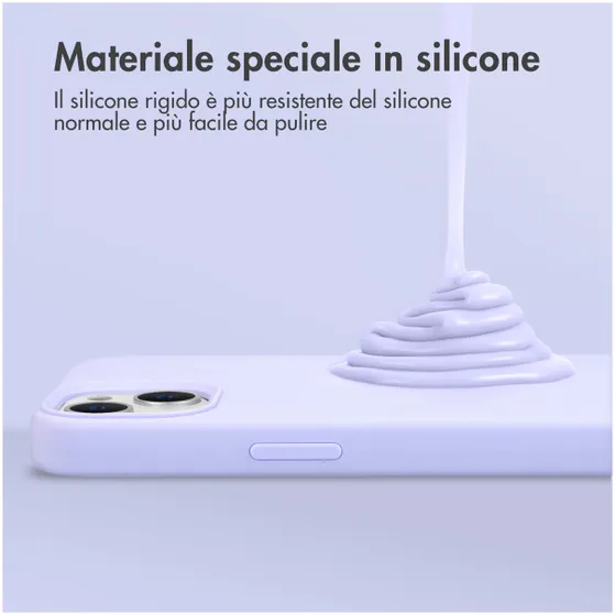 Accezz Liquid Silicone Backcover met MagSafe iPhone 16 Paars