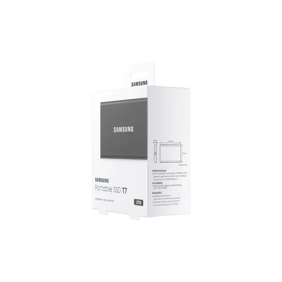 Samsung Portable SSD T7 2TB Grijs