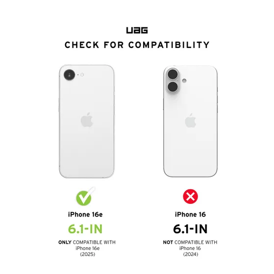 UAG Pathfinder Backcover MagSafe voor Apple iPhone 16e Zwart