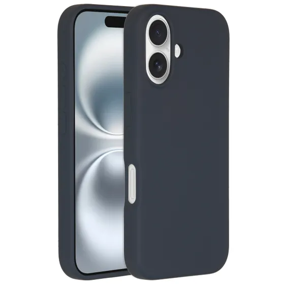 Accezz Liquid Silicone Backcover met MagSafe iPhone 16 Donkerblauw