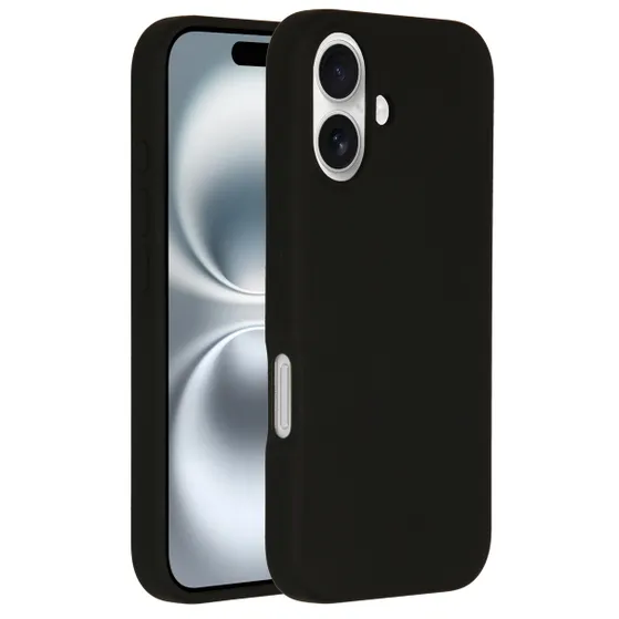 Accezz Liquid Silicone Backcover met MagSafe iPhone 16 Zwart