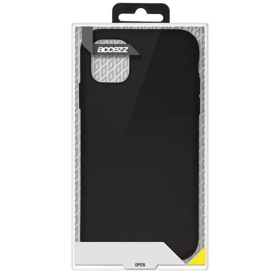 Accezz Liquid Silicone Backcover Samsung Galaxy S21 Zwart