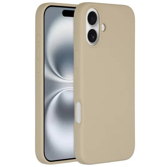 Accezz Liquid Silicone Backcover met MagSafe iPhone 16 Plus Beige