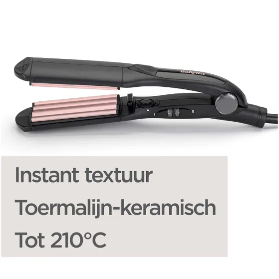 BaByliss 2165CE The Crimper Wafeltang Zwart