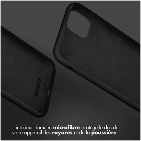 Accezz Liquid Silicone Backcover Samsung Galaxy S22 Zwart