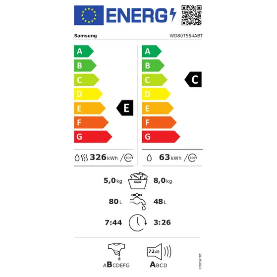 Samsung WD80T554ABT/S2