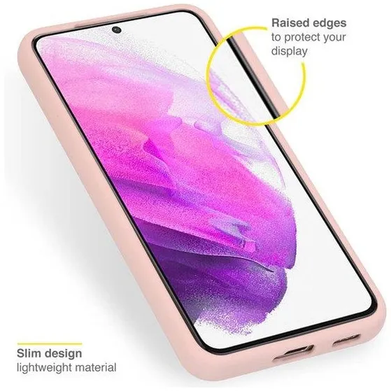 Accezz Liquid Silicone Backcover Samsung Galaxy S22 Roze