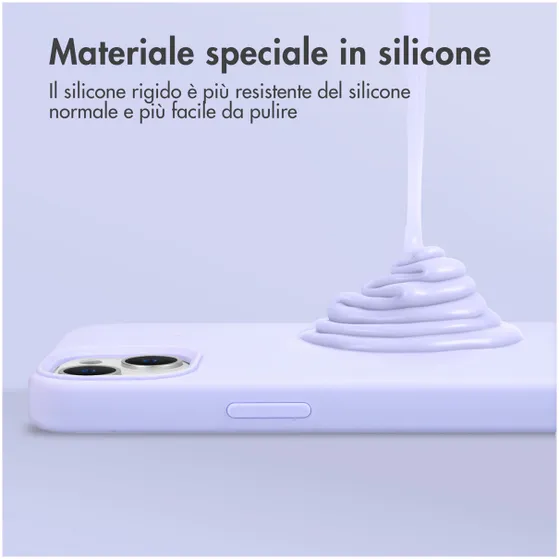 Accezz Liquid Silicone Backcover Samsung Galaxy S22 Paars