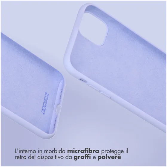 Accezz Liquid Silicone Backcover Samsung Galaxy S22 Paars
