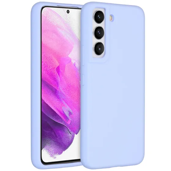 Accezz Liquid Silicone Backcover Samsung Galaxy S22 Paars