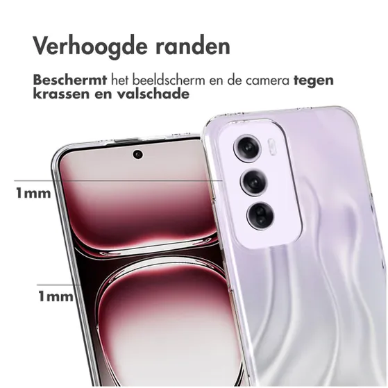 Accezz Clear Backcover Oppo Reno 12 Pro Transparant