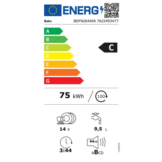 Beko BDFN26440AWP PowerIntense Zwart
