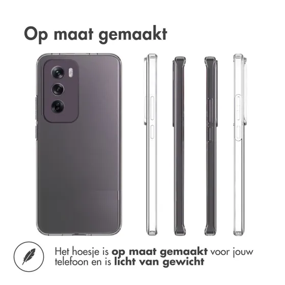 Accezz Clear Backcover Oppo Reno 12 Transparant