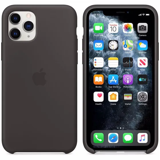 Apple Silicone case voor iPhone 11 Pro Zwart