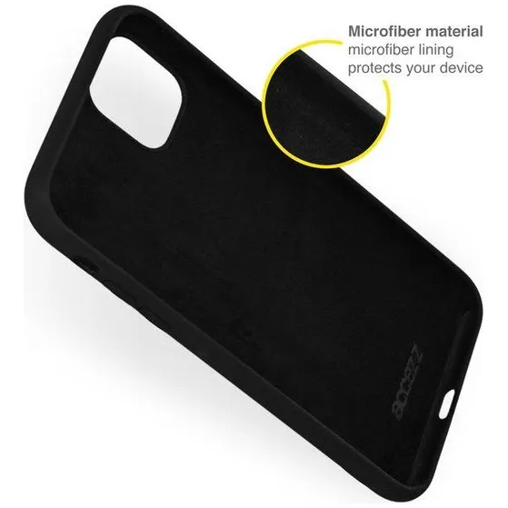 Accezz Liquid Silicone Backcover Samsung Galaxy S22 Plus Zwart