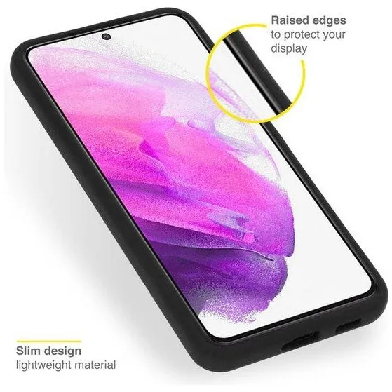 Accezz Liquid Silicone Backcover Samsung Galaxy S22 Plus Zwart