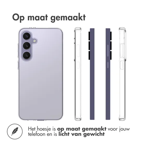 Accezz Clear Backcover Samsung Galaxy S24 FE Transparant