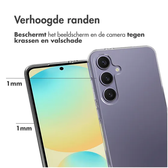 Accezz Clear Backcover Samsung Galaxy S24 FE Transparant