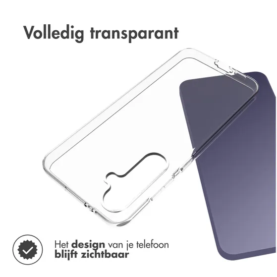 Accezz Clear Backcover Samsung Galaxy S24 FE Transparant
