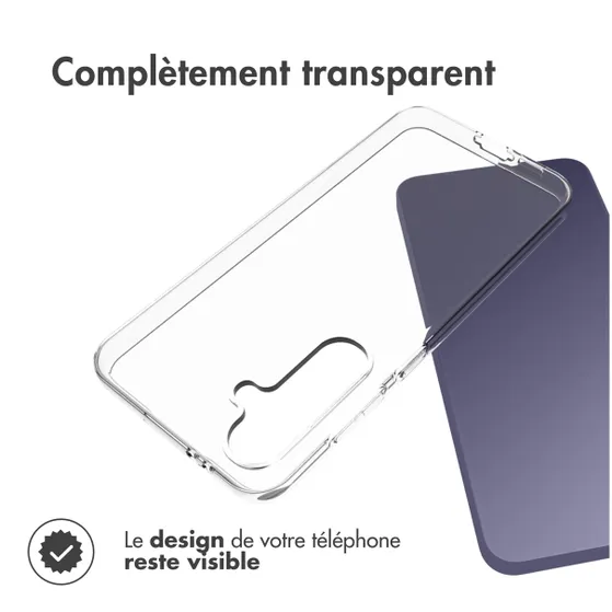 Accezz Clear Backcover Samsung Galaxy S24 FE Transparant