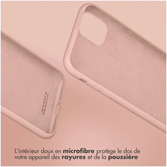 Accezz Liquid Silicone Backcover Samsung Galaxy S22 Plus Roze