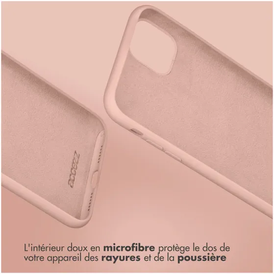 Accezz Liquid Silicone Backcover Samsung Galaxy S22 Plus Roze