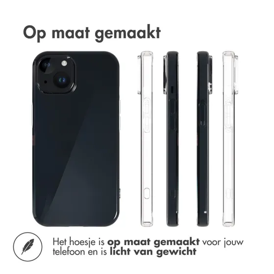 Accezz Clear Backcover iPhone 15 Transparant