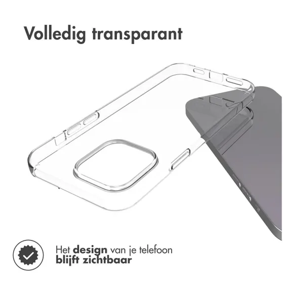 Accezz Clear Backcover iPhone 15 Pro Max Transparant