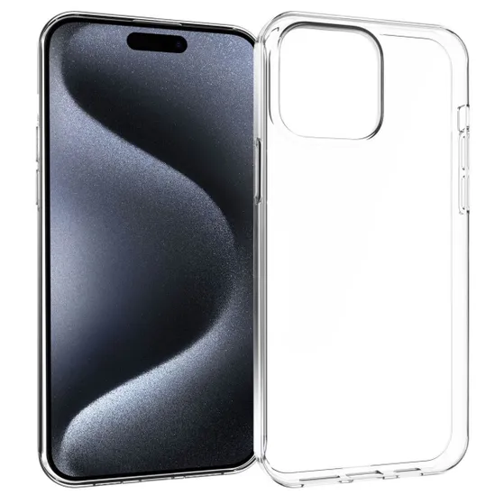 Accezz Clear Backcover iPhone 15 Pro Max Transparant