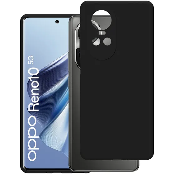 Just in Case Soft TPU Case voor Oppo Reno 10 Pro 5G Zwart
