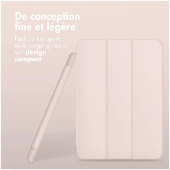 Accezz Smart Silicone Bookcase voor Apple iPad Pro 13 (2024) M4 Roze