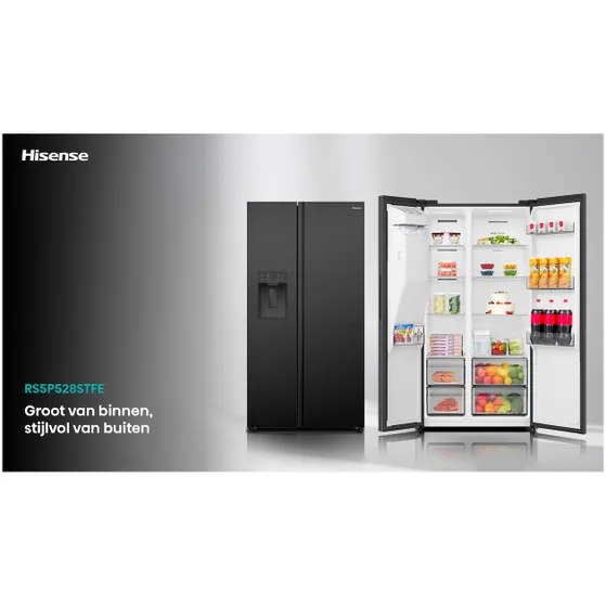Hisense RS5P528STFE Zwart