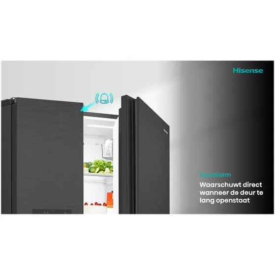 Hisense RS5P528STFE Zwart