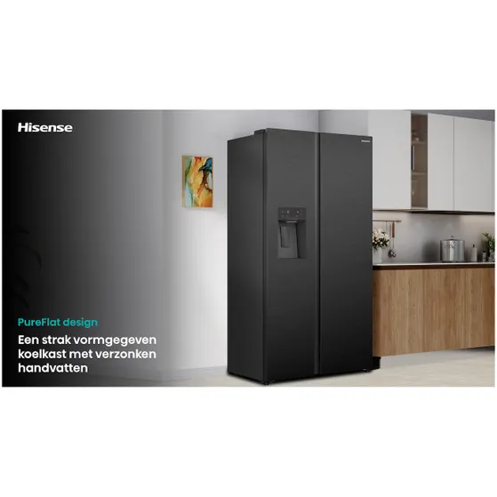 Hisense RS5P528STFE Zwart