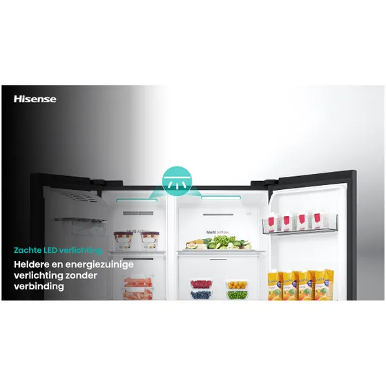 Hisense RS5P528STFE Zwart